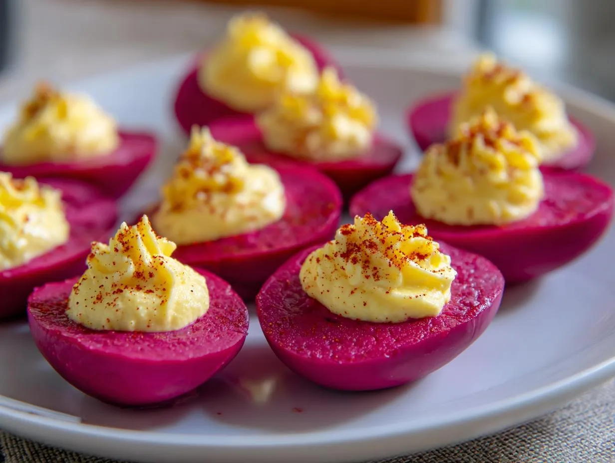 Stunning Pink Deviled Eggs With Beet Juice – 3 Tricks Perfection