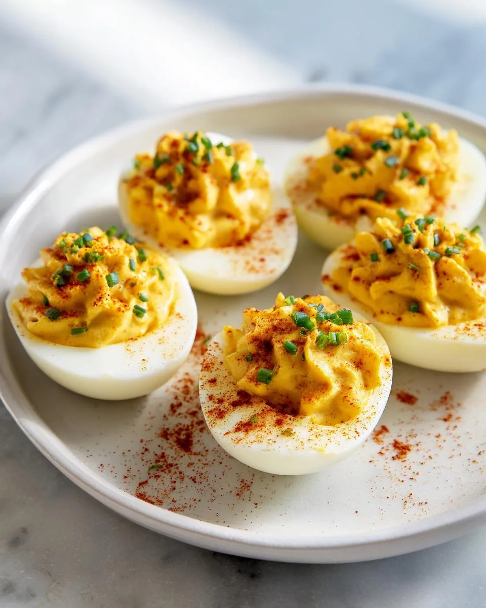 Deviled Eggs With Curry Powder - detail 4