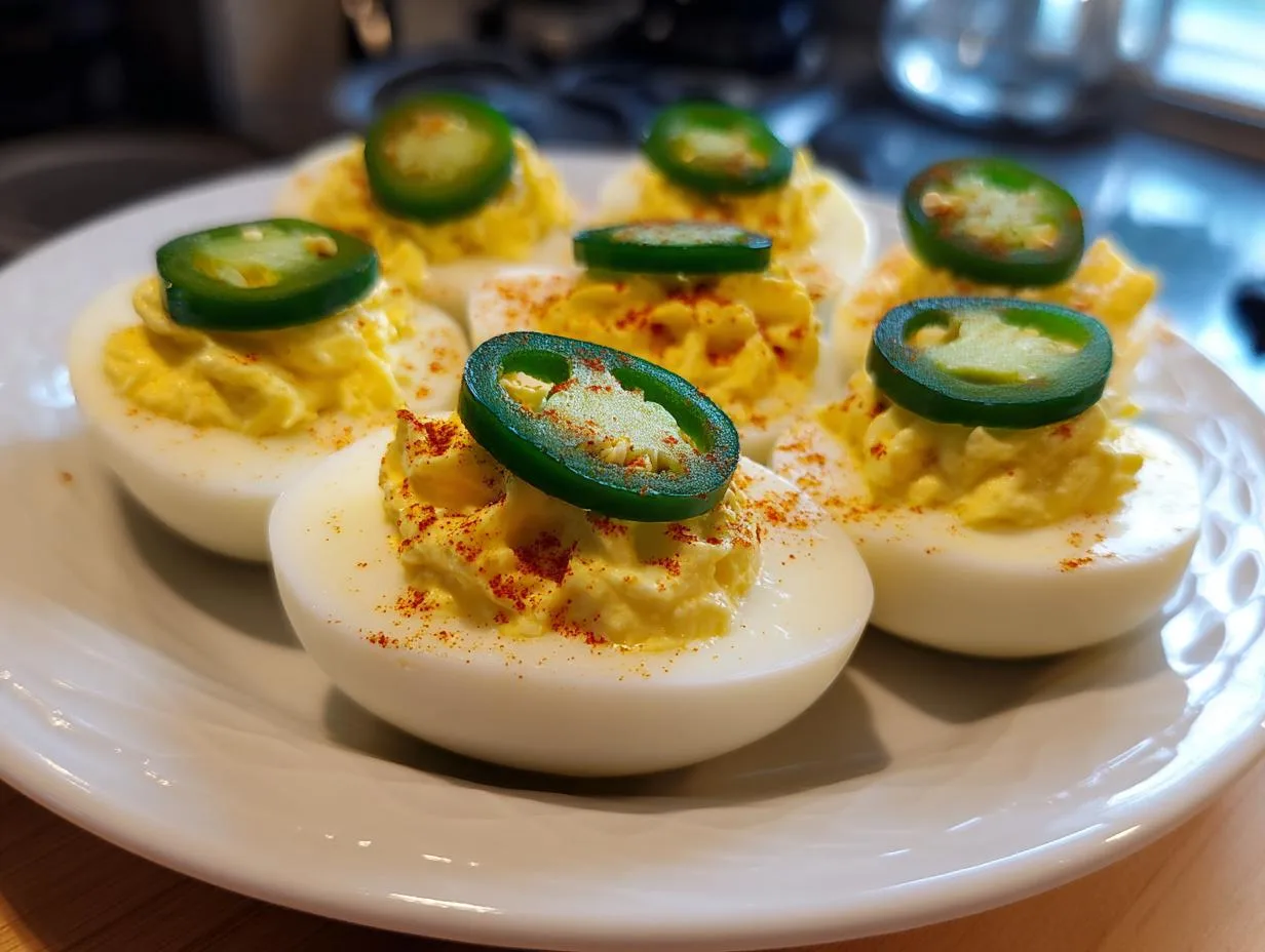 Spicy Deviled Eggs With Jalapeno Slices – 6 Simple Steps to Perfection