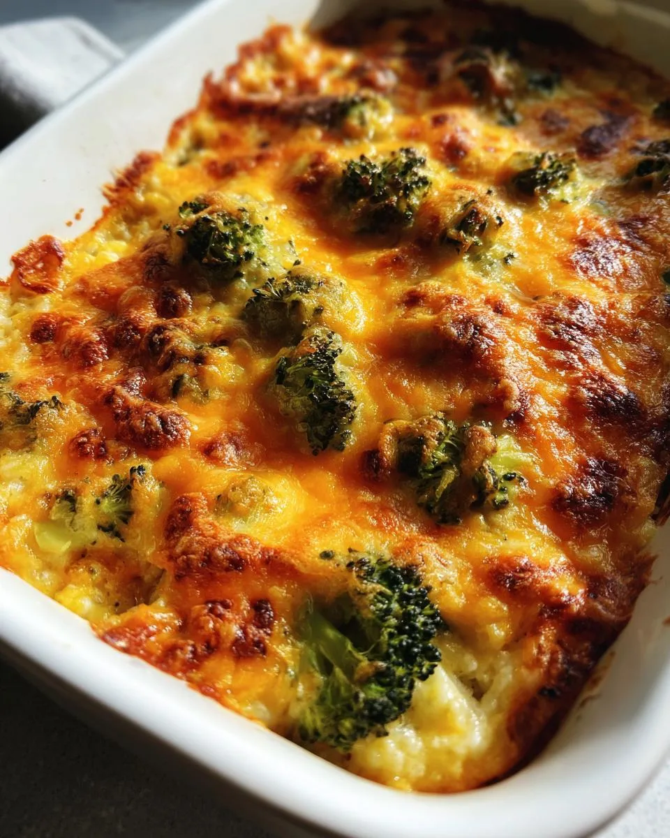 Easter Broccoli Rice Casserole Bake - detail 3