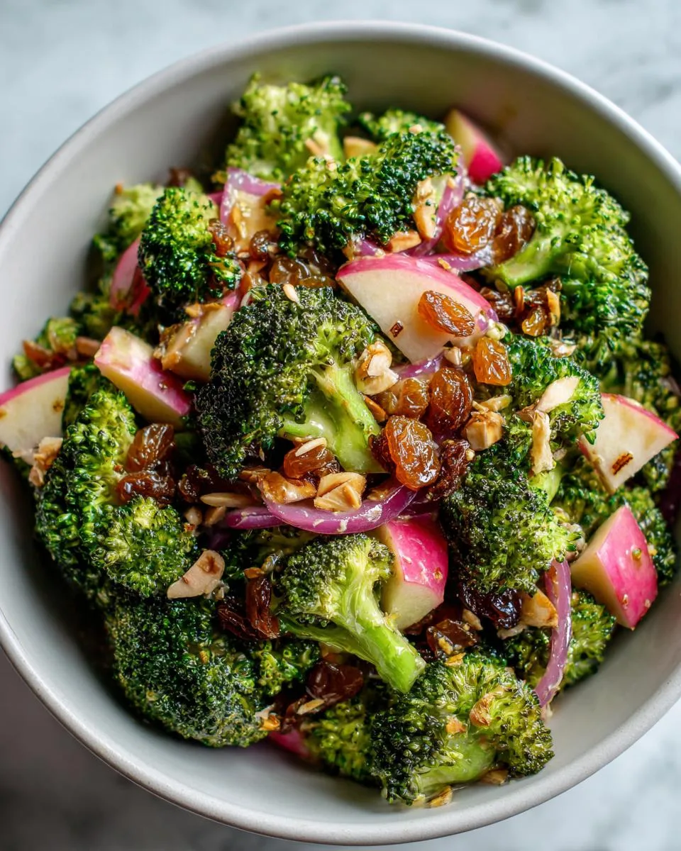 Easter Broccoli Salad With Raisins - detail 3