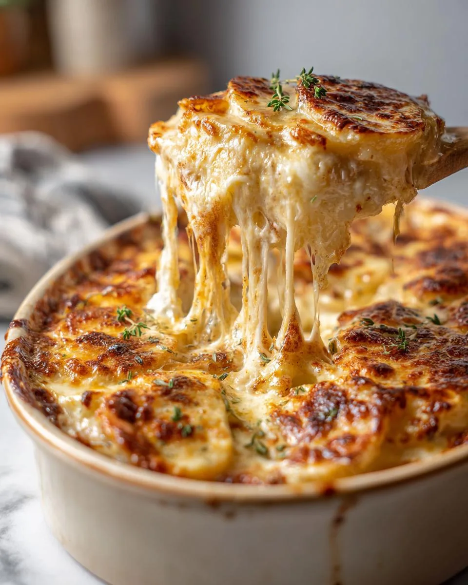 Easter Scalloped Potatoes With Cheese - detail 5
