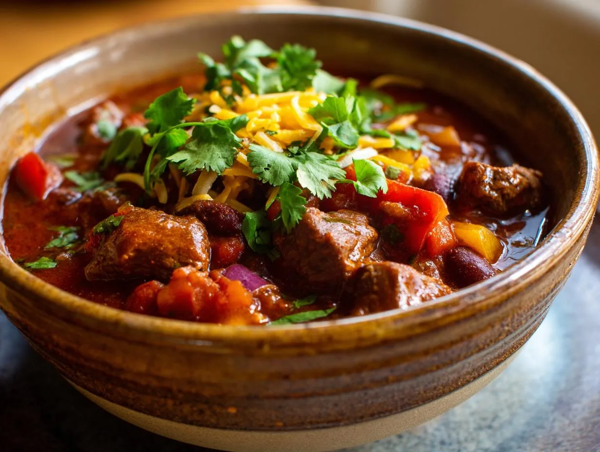 Savory Easy Texas Beef Chili Recipe – Tender & Smoky in 2 Hours
