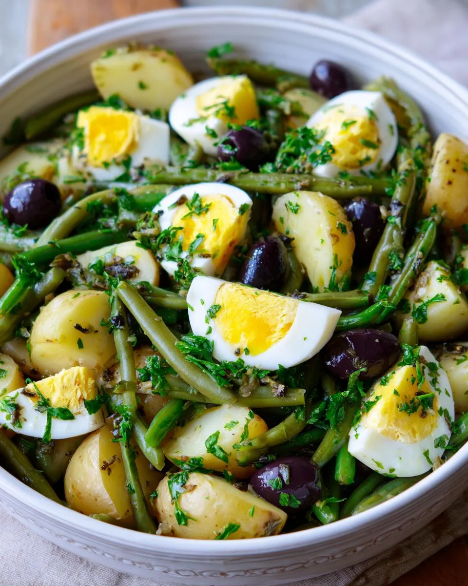 French Style Potato Green Bean salad - detail 3