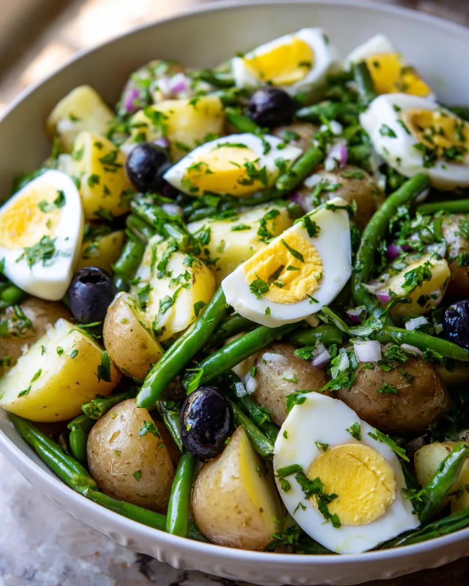 French Style Potato Green Bean salad - detail 4