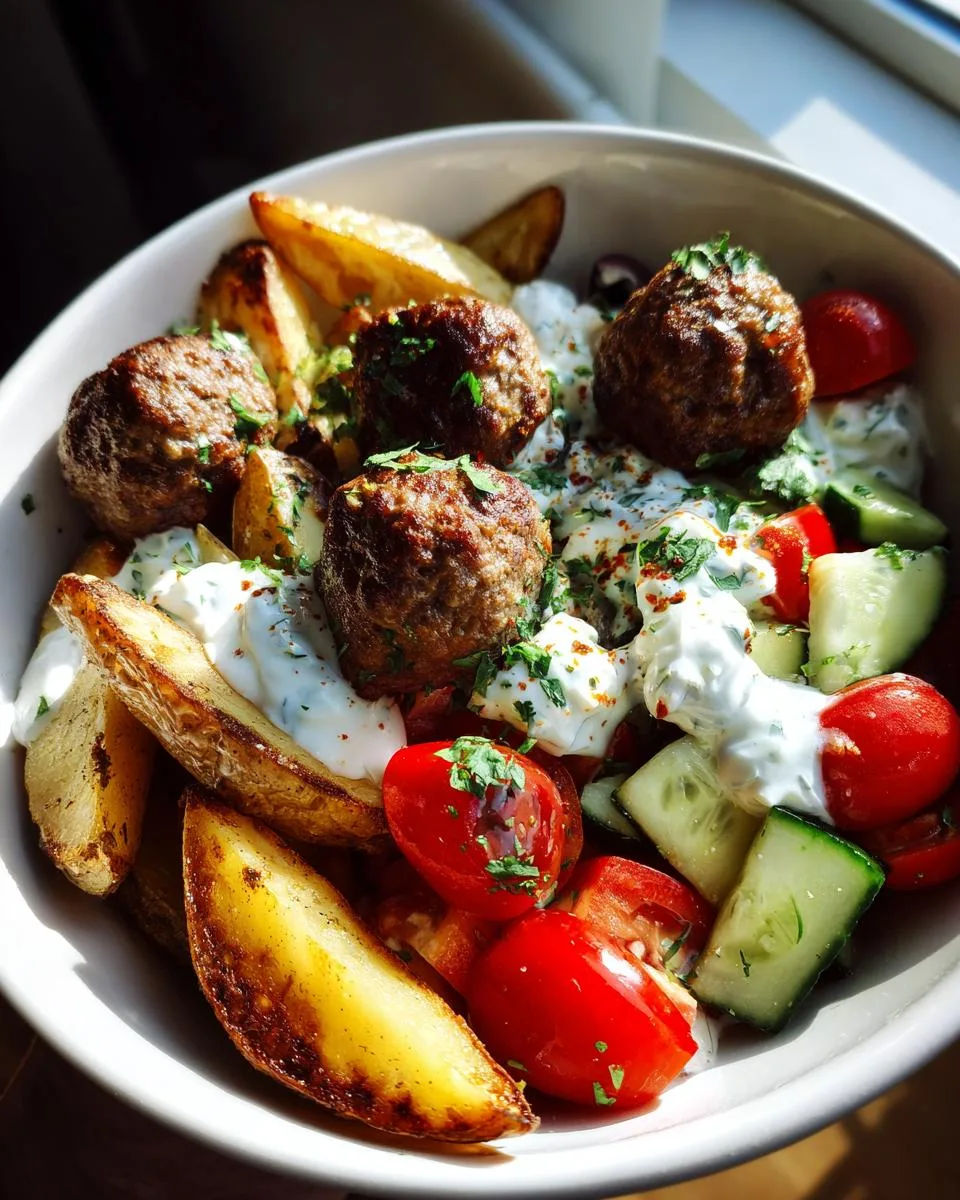 Greek Meatball Bowl Recipe - detail 3