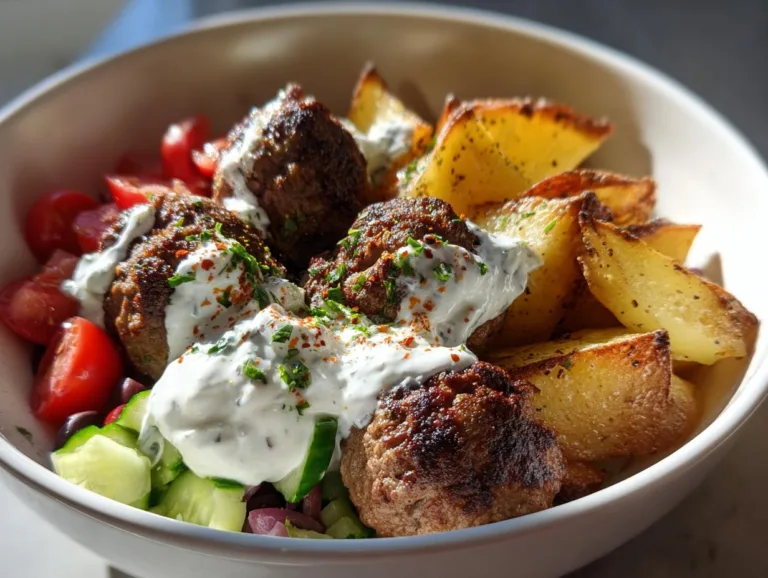 Greek Meatball Bowl Recipe