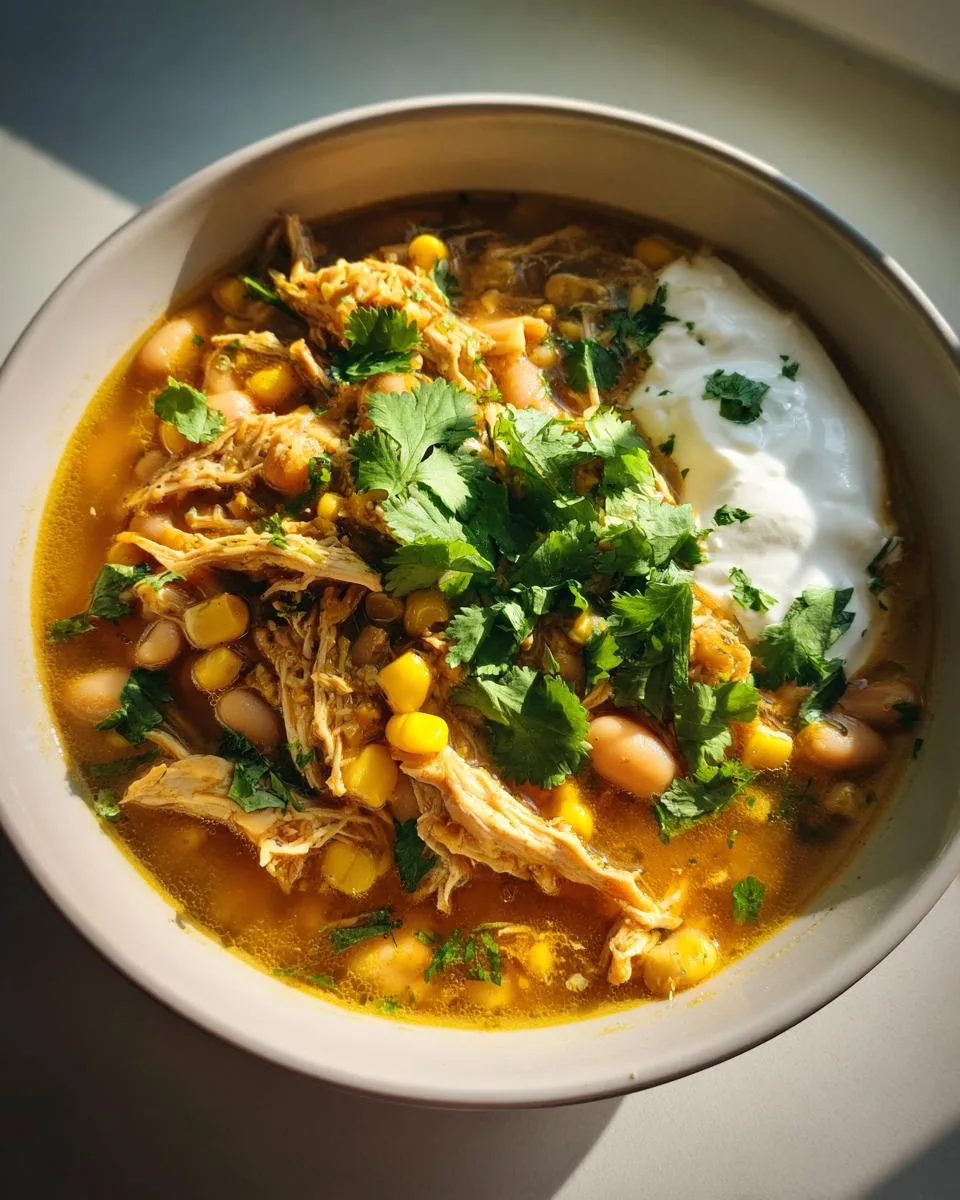 Healthy White Chicken Chili - detail 1