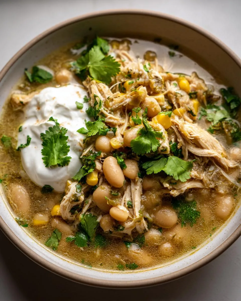 Healthy White Chicken Chili - detail 2