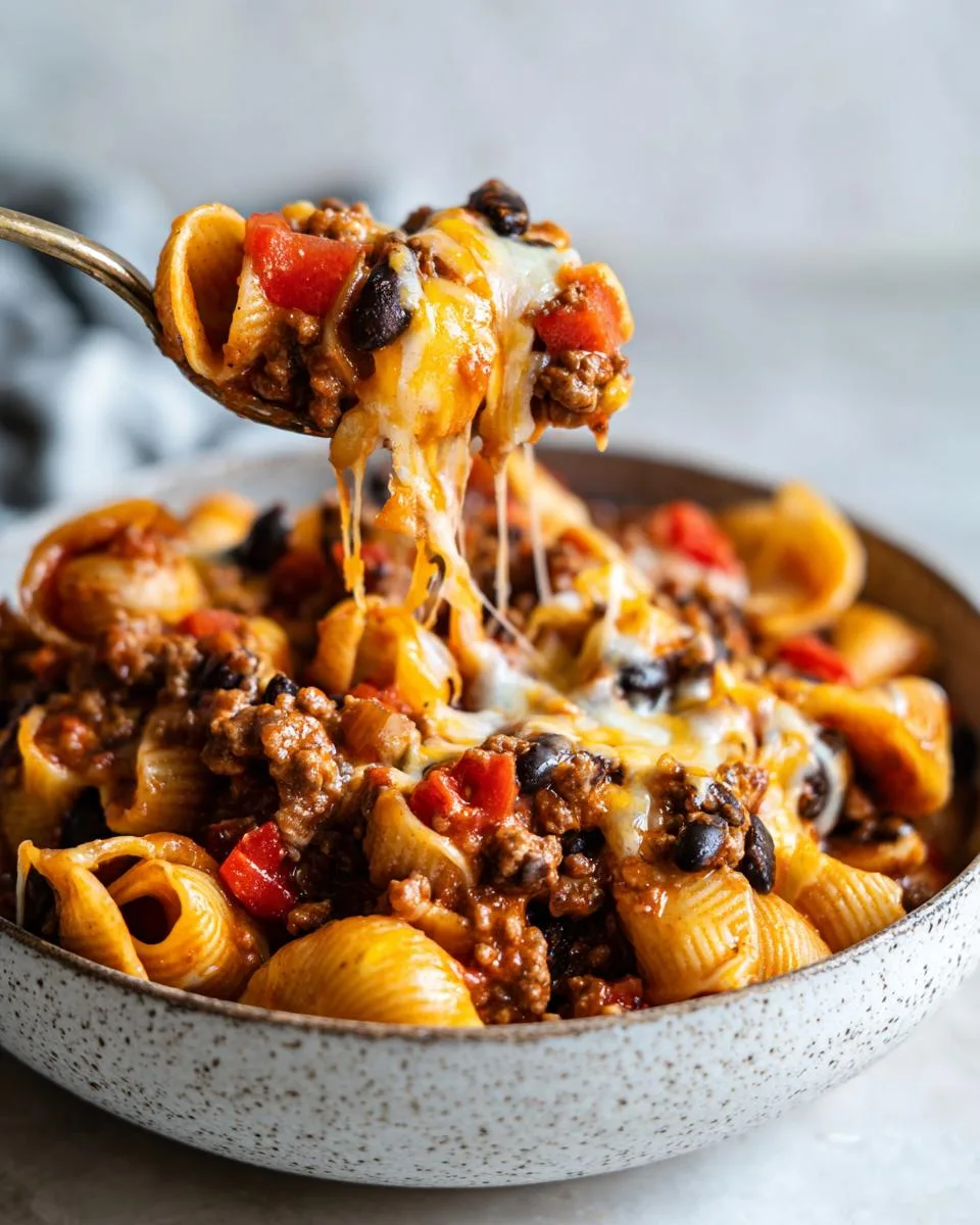 One Pot Beef Taco Pasta - detail 5