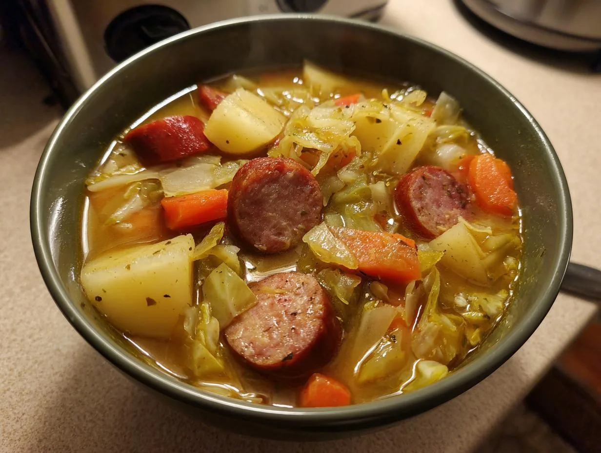 Hearty Potato Cabbage Sausage Soup Recipe in Just 45 Minutes