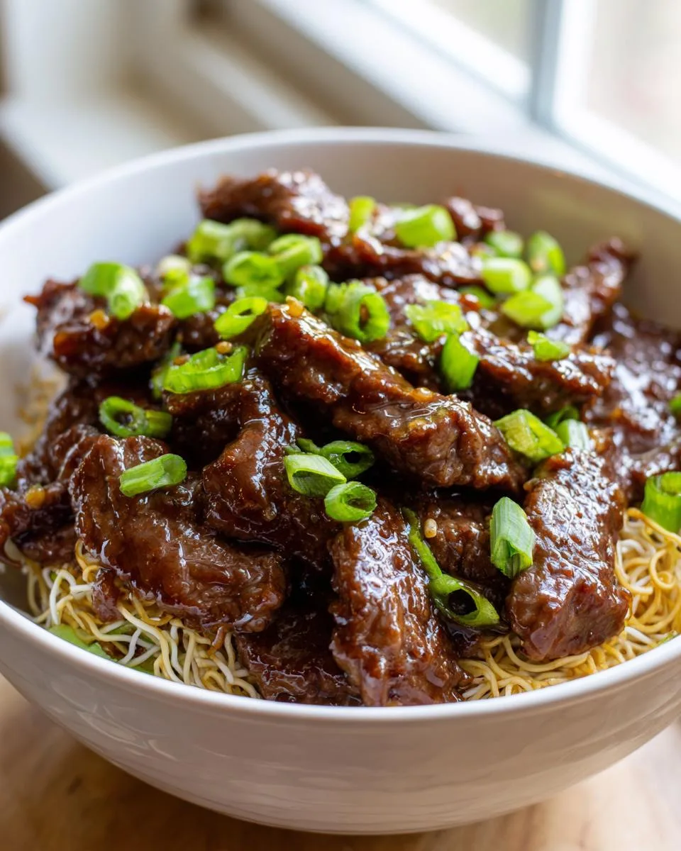 Restaurant Style Mongolian Beef - detail 3