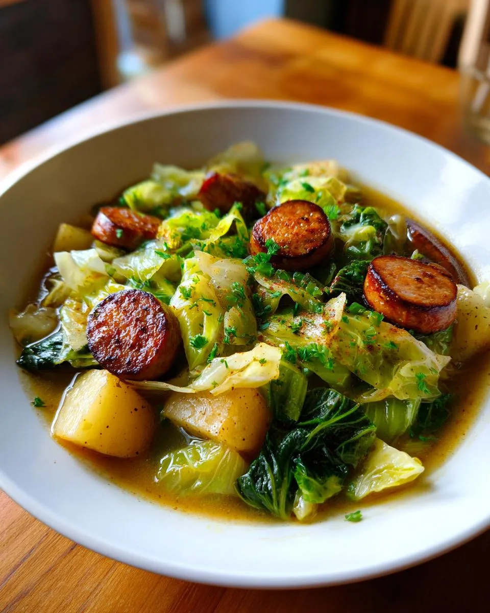 Smoked Sausage Cabbage Soup - detail 5