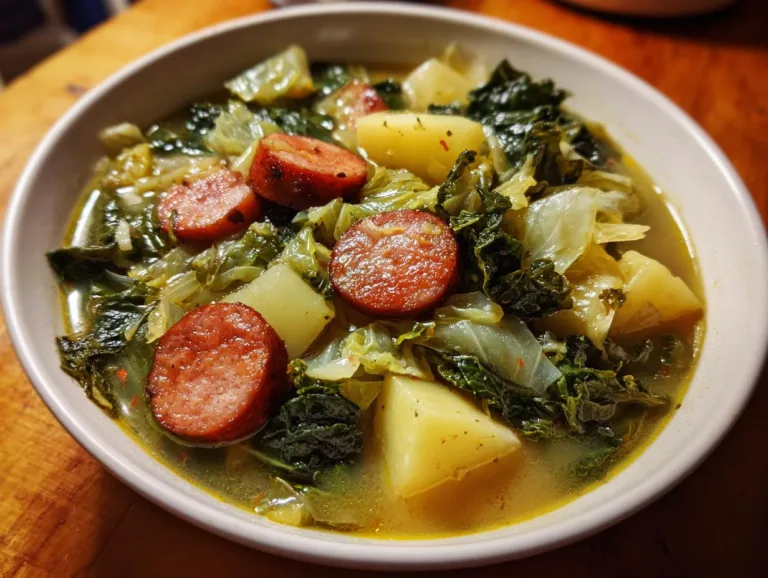Smoked Sausage Cabbage Soup