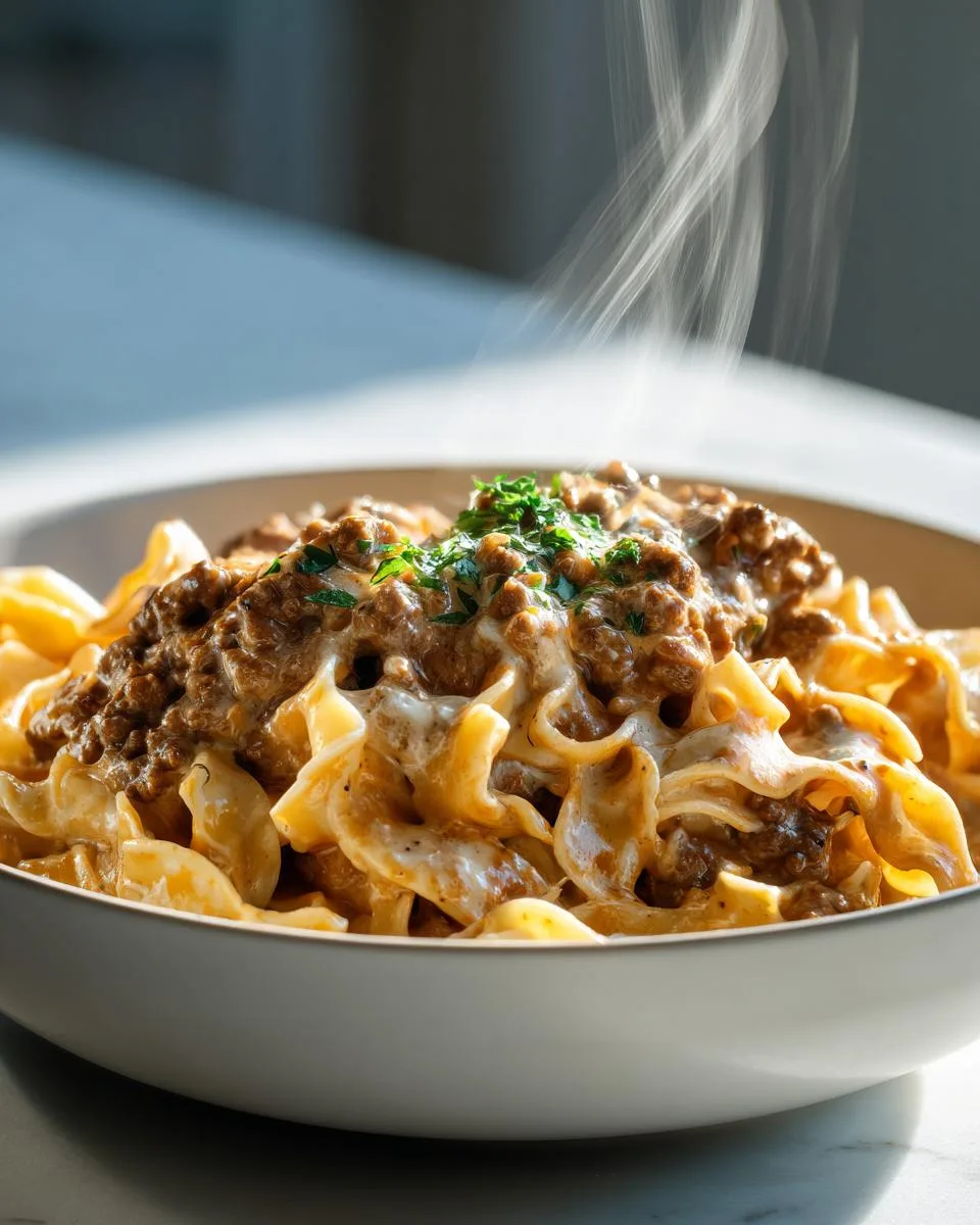Tasty Ground Beef Stroganoff - detail 3