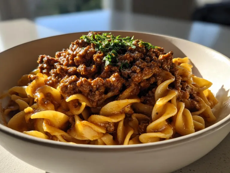 Tasty Ground Beef Stroganoff