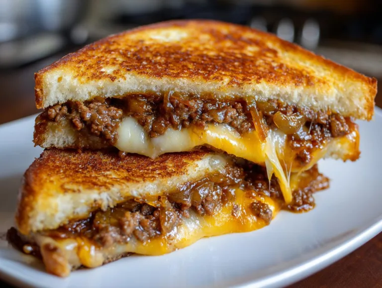 Ultimate Cheesy Ground Beef Melt