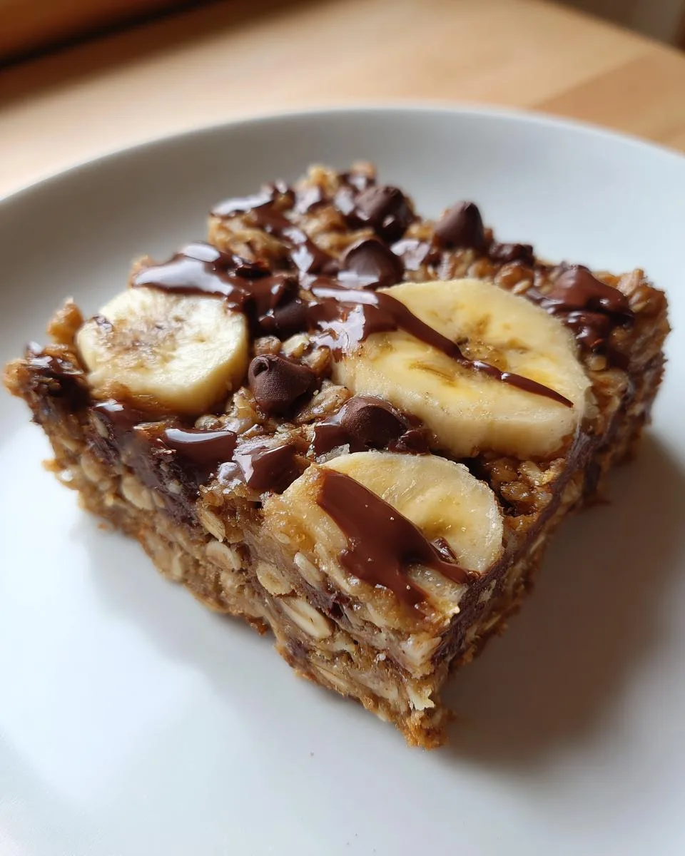 banana oatmeal bars - detail 4