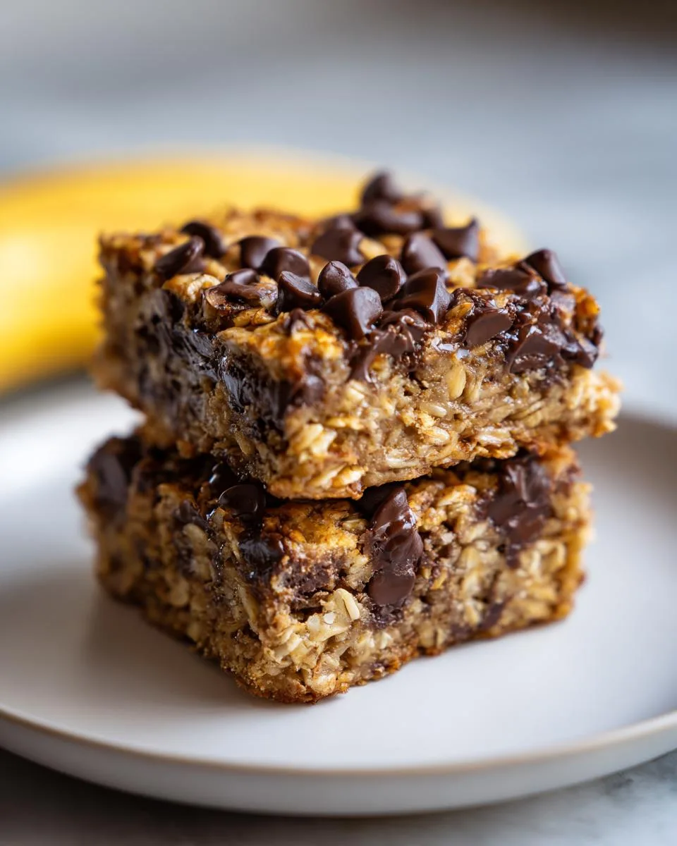 banana oatmeal bars - detail 5