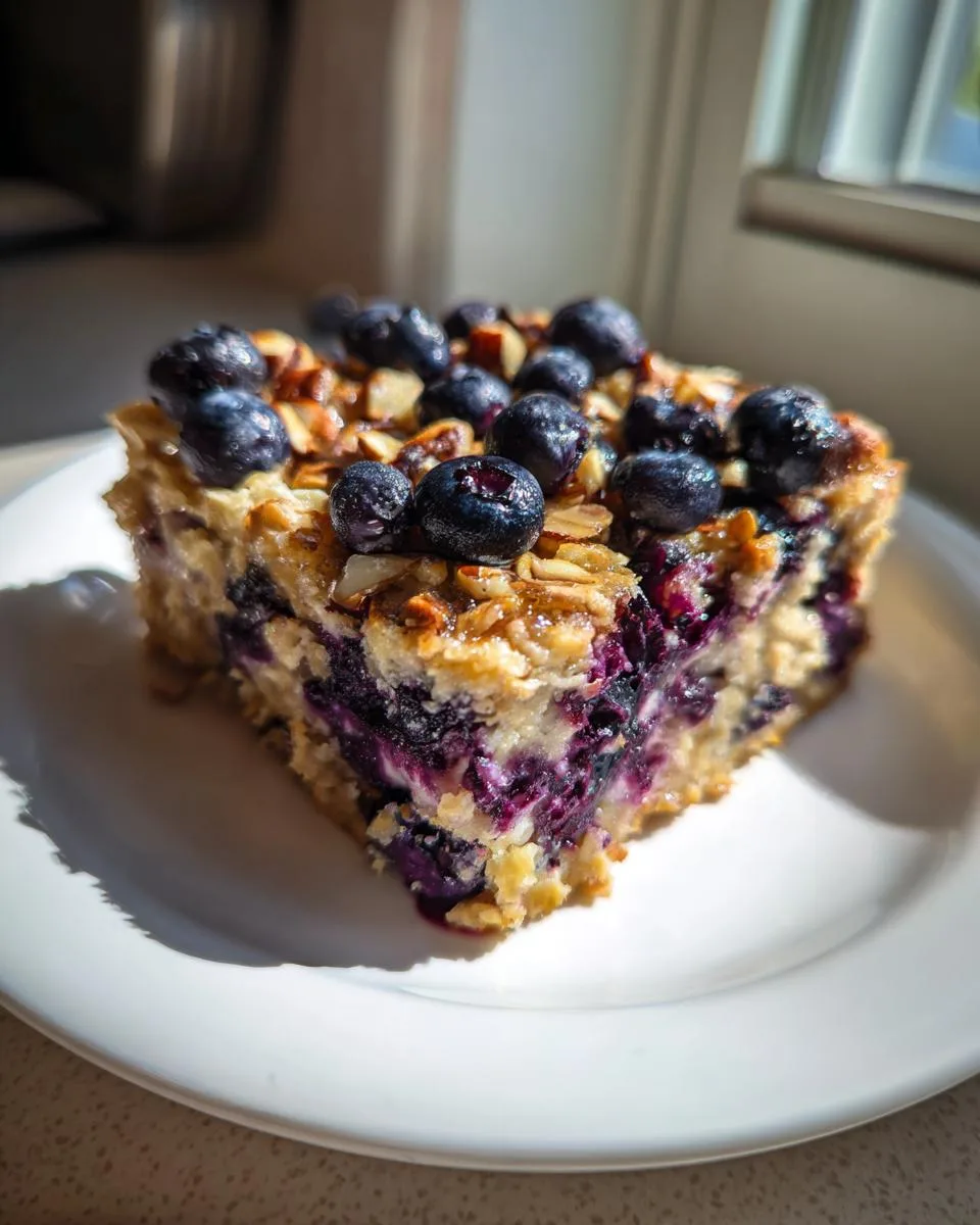 blueberry cottage cheese breakfast bake - detail 3