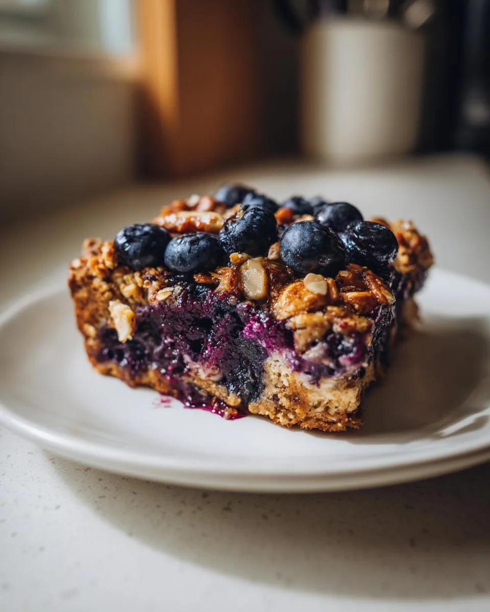 blueberry cottage cheese breakfast bake - detail 5