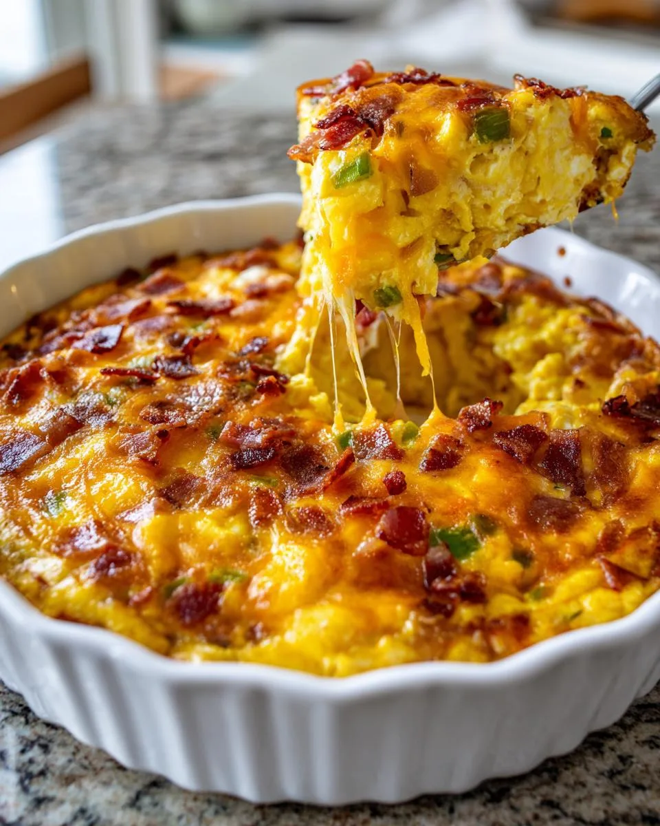 breakfast pizza with scrambled eggs - detail 3
