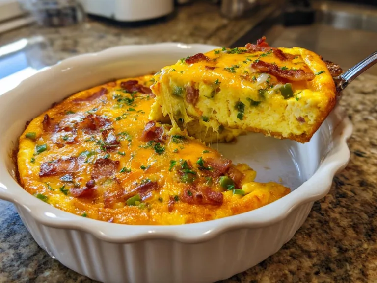 breakfast pizza with scrambled eggs
