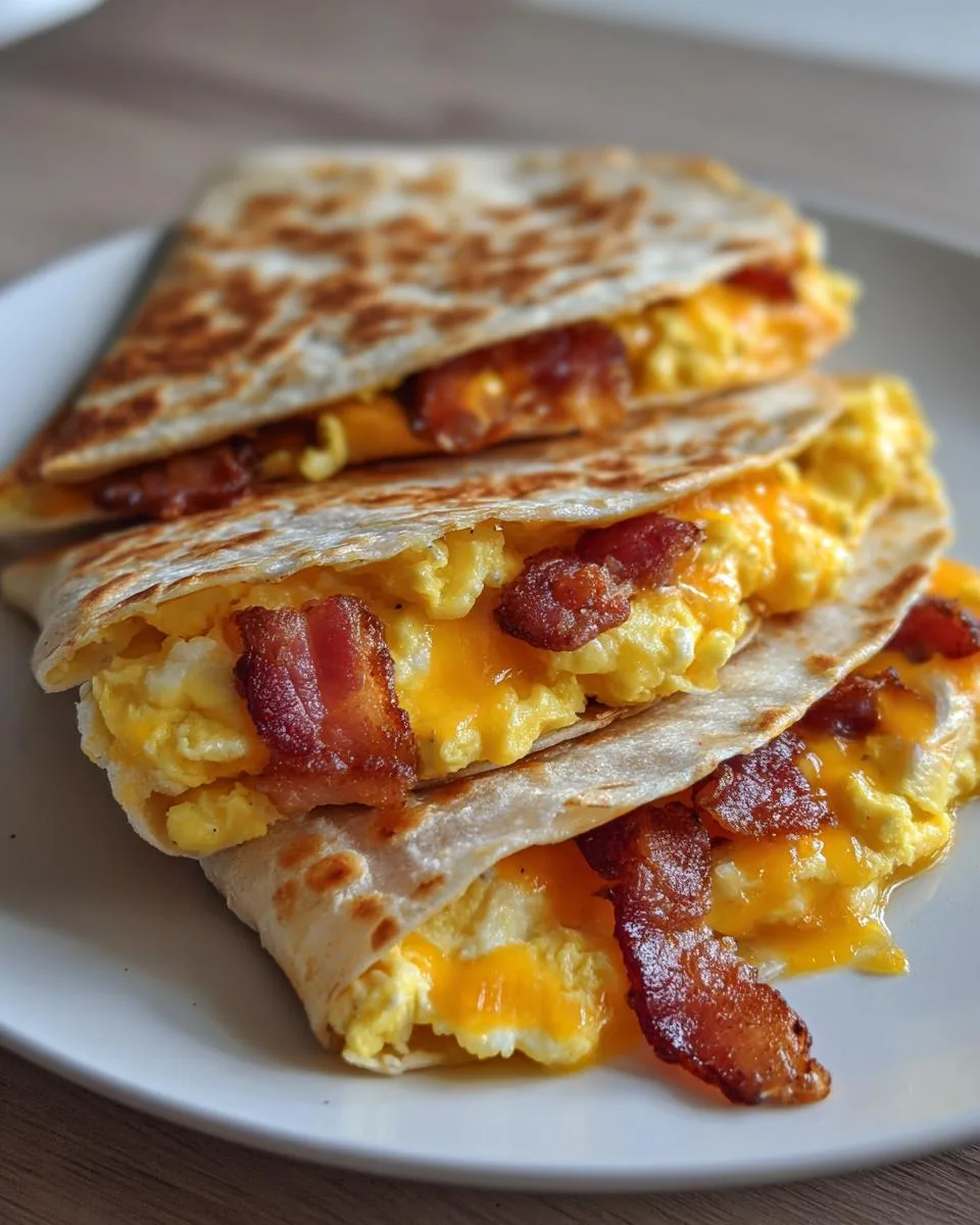 cheese breakfast quesadillas - detail 1