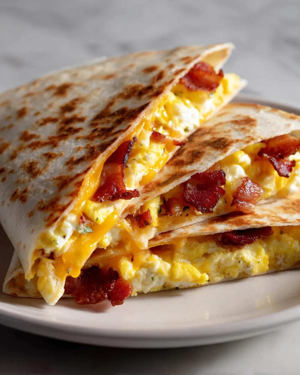 cheese breakfast quesadillas - detail 2