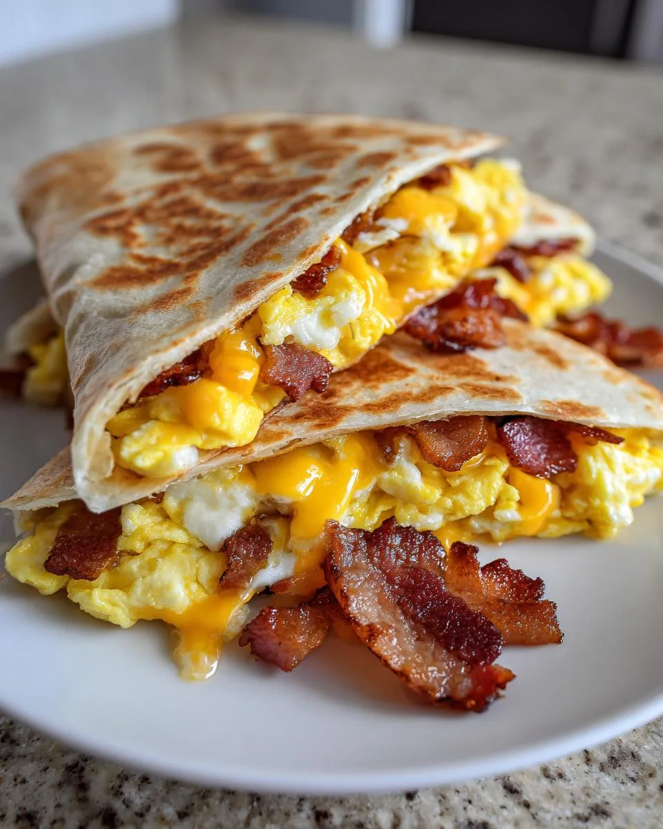 cheese breakfast quesadillas - detail 4