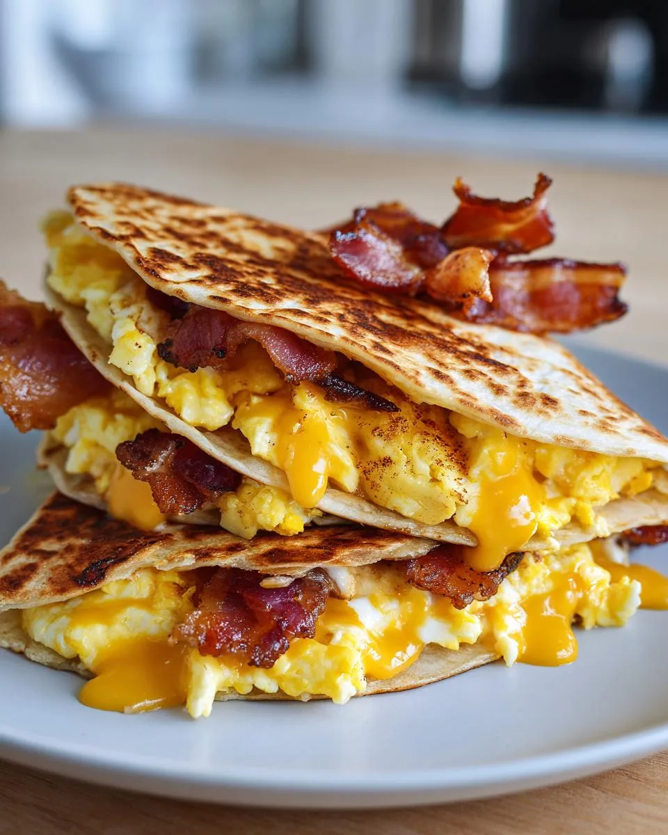 cheese breakfast quesadillas - detail 5
