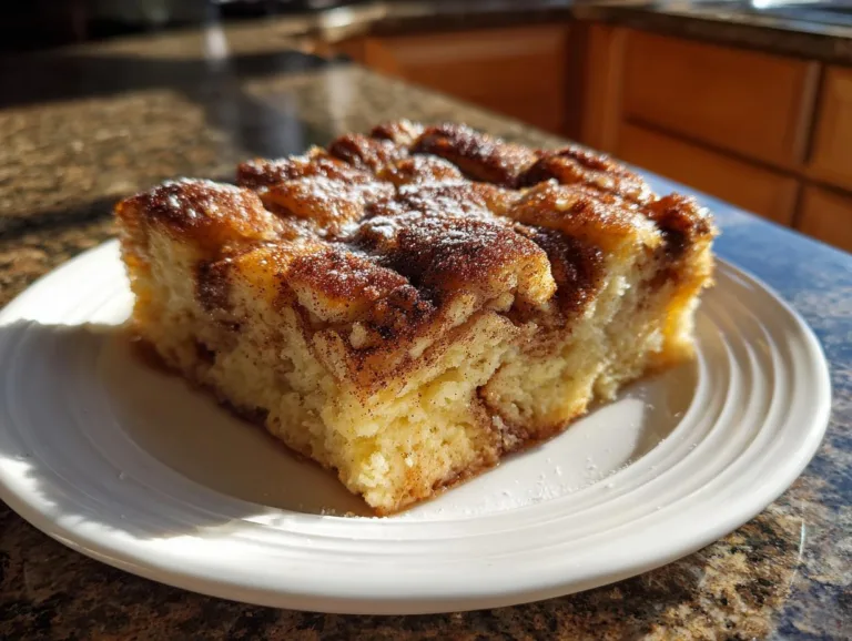 cinnamon roll baked oatmeal square