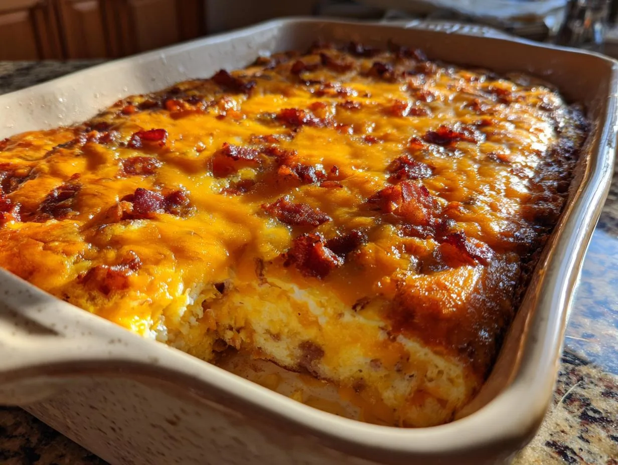 Irresistible 6-Ingredient Crack Breakfast Casserole Recipe
