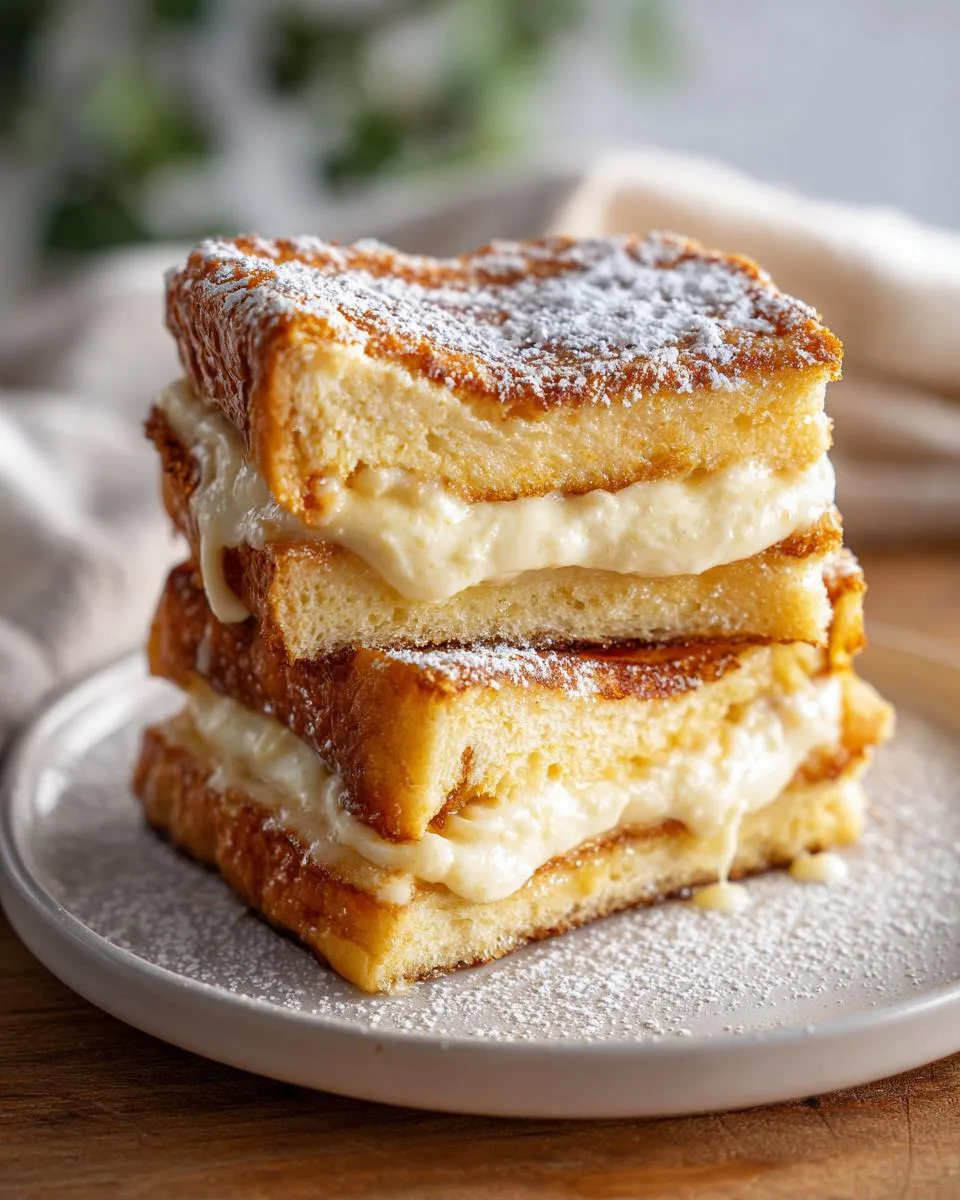 cream cheese stuffed french toast - detail 1
