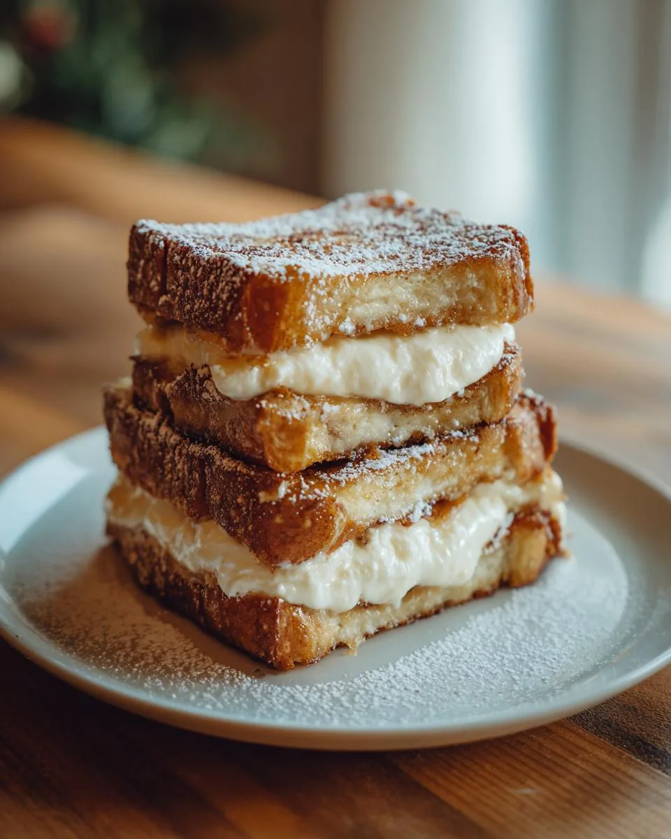 cream cheese stuffed french toast - detail 2