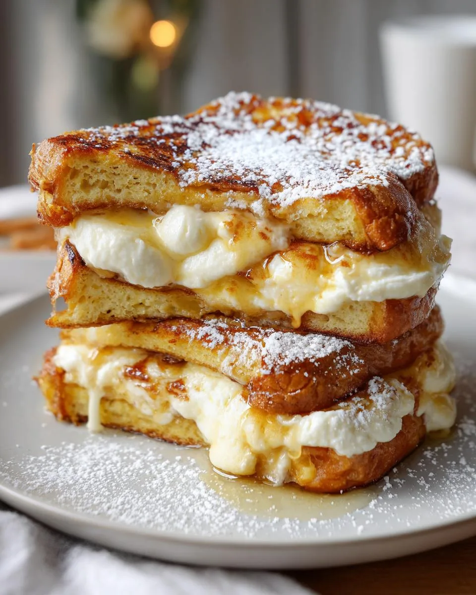 cream cheese stuffed french toast - detail 5