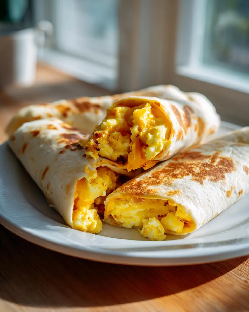 egg cheese breakfast wraps - detail 3