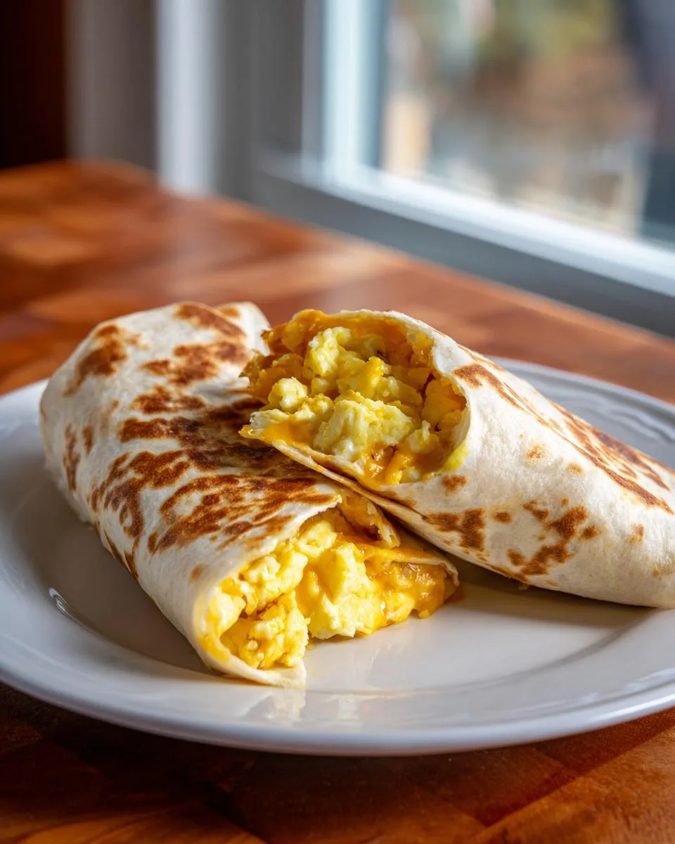 egg cheese breakfast wraps - detail 4