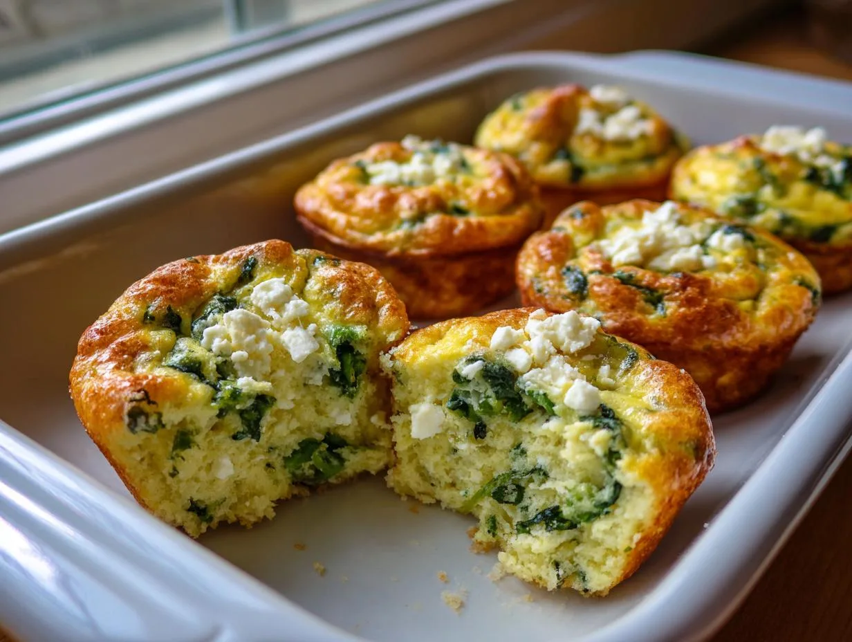 Savory Eggs Spinach Feta Muffins in Just 30 Minutes