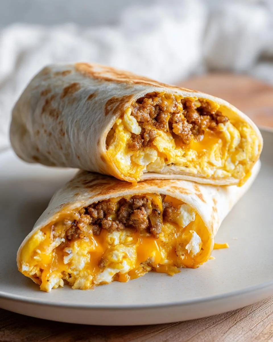 freezer breakfast burritos - detail 3