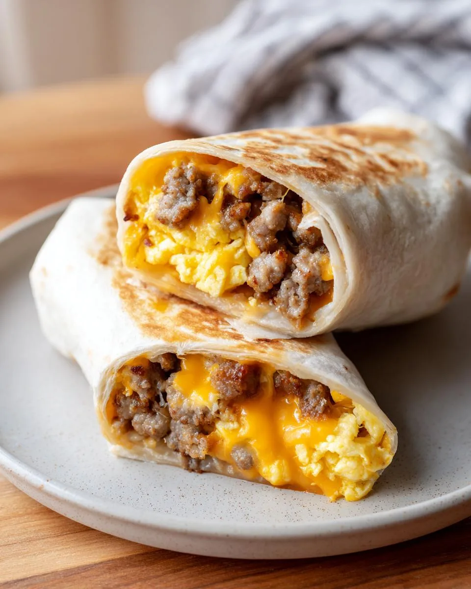freezer breakfast burritos - detail 4