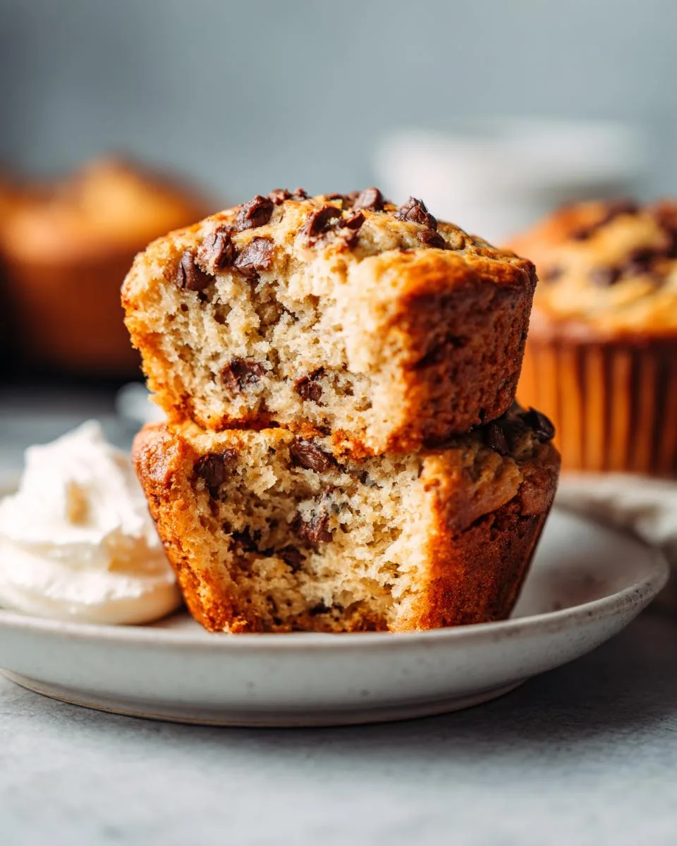 greek yogurt banana muffins - detail 5