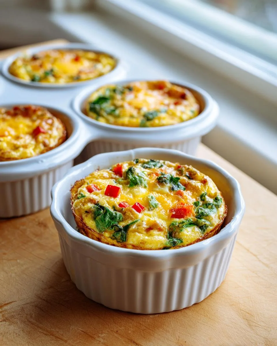 healthy breakfast egg muffins - detail 3