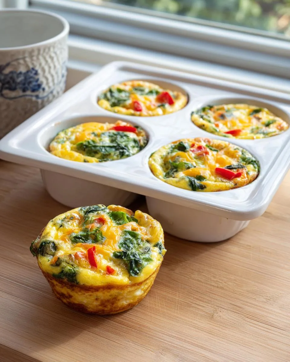 healthy breakfast egg muffins - detail 4