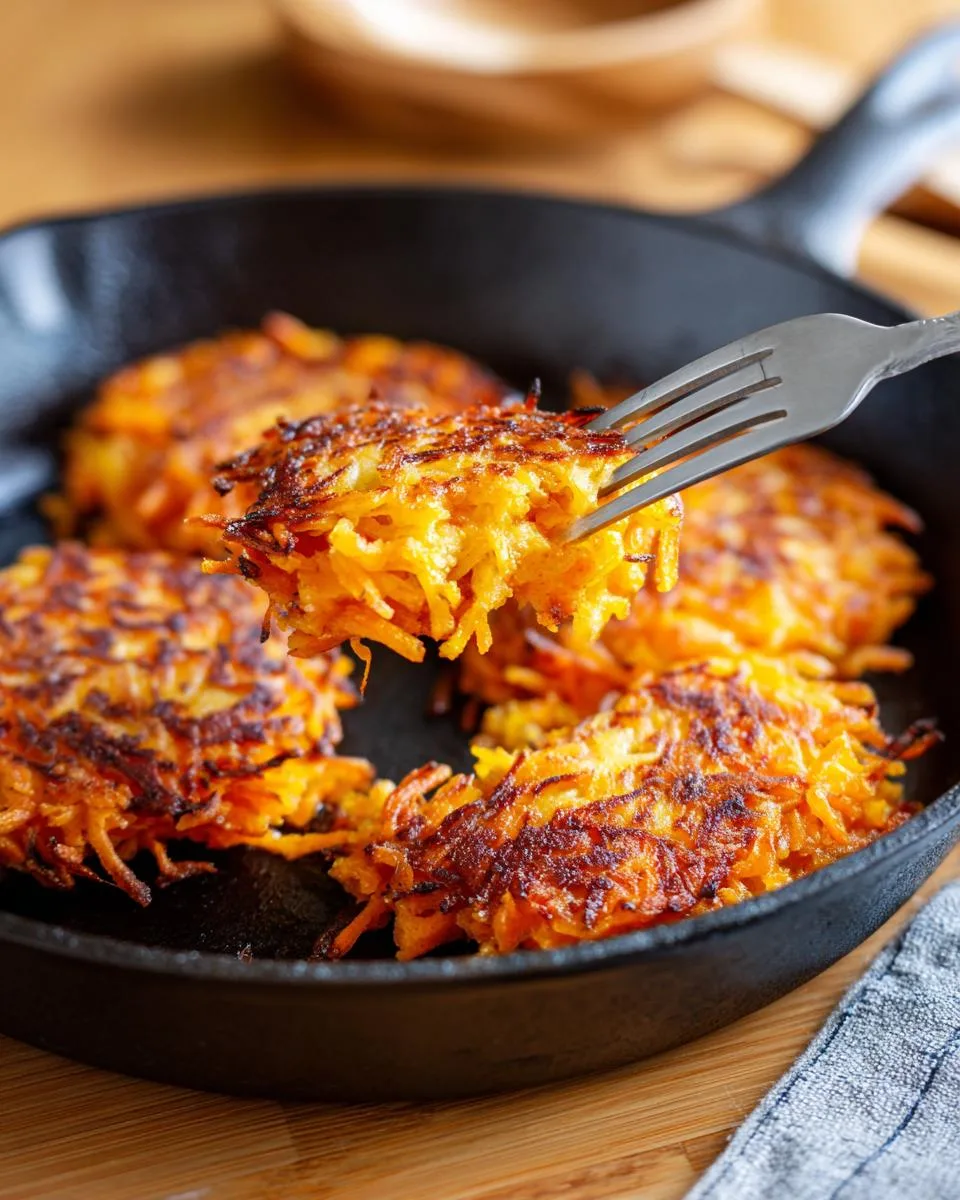 healthy sweet potato hash browns - detail 3