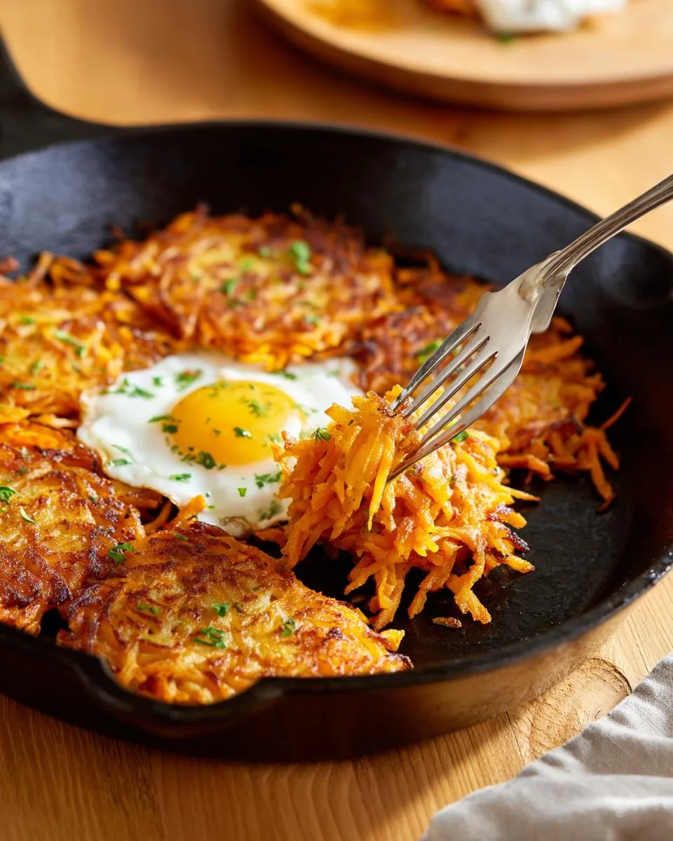 healthy sweet potato hash browns - detail 4