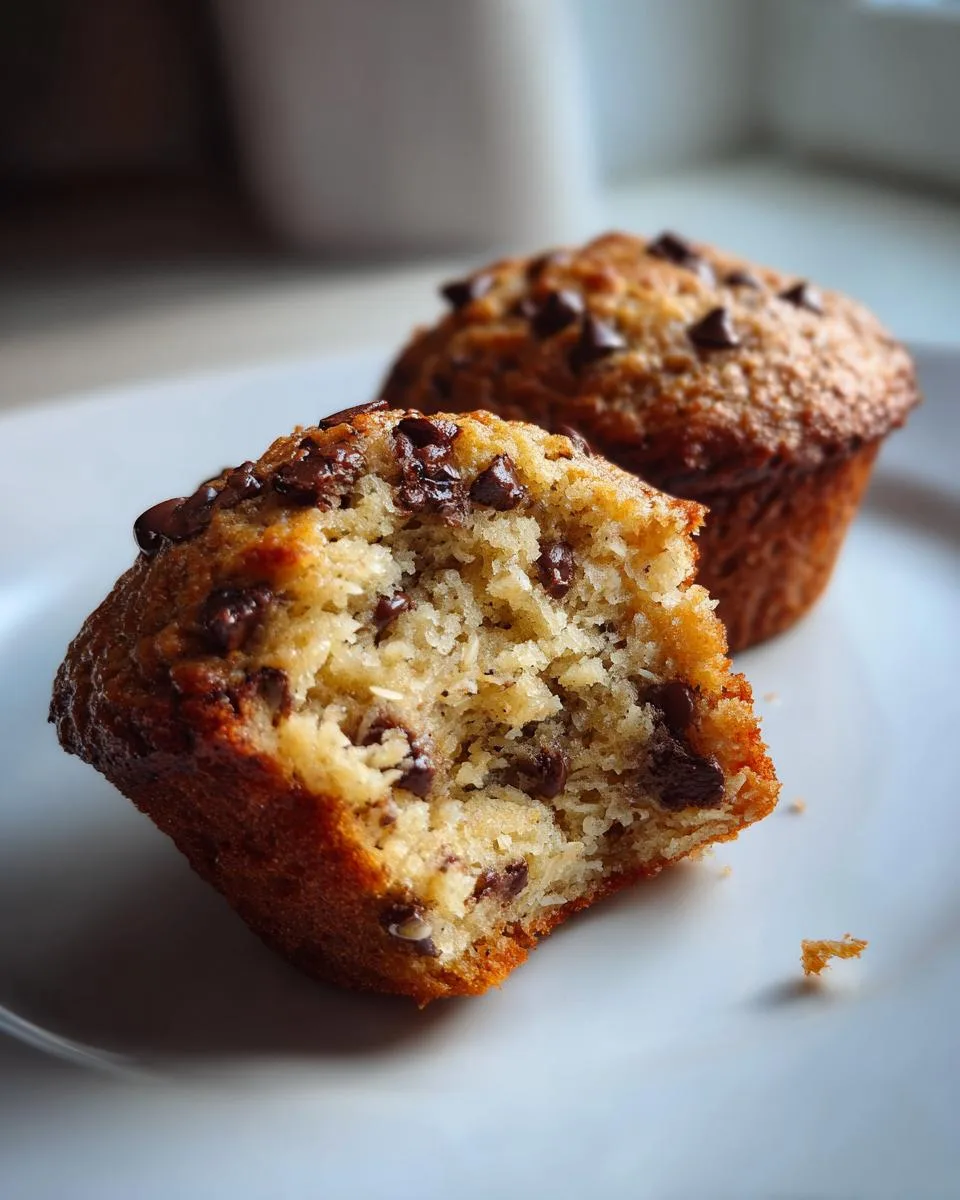 oatmeal chocolate chip morning muffins - detail 3