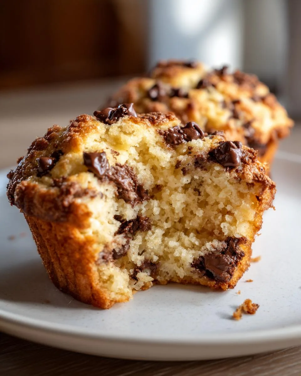 oatmeal chocolate chip morning muffins - detail 5