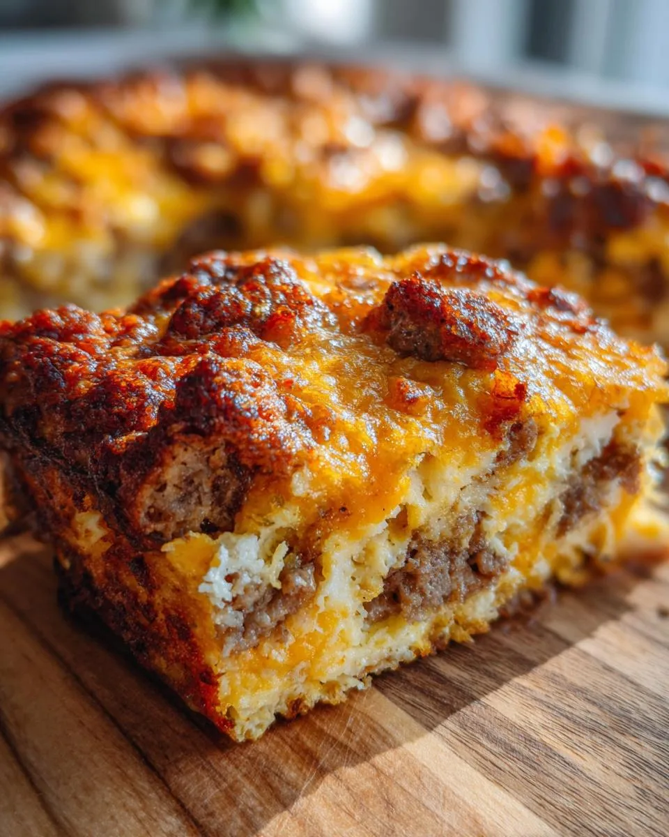 sausage and egg casserole - detail 2