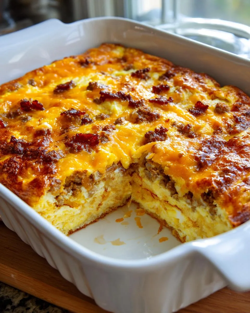 5 ingredient breakfast casserole - detail 3